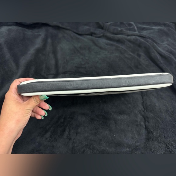 Kate Spade Black and White Striped Tablet Sleeve - Picture 3 of 9